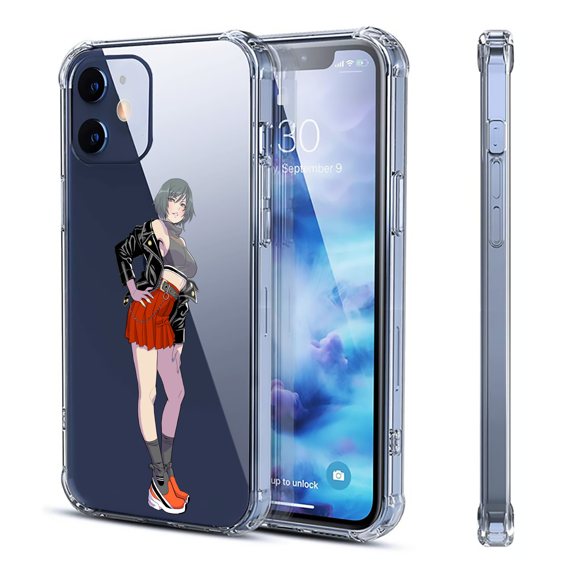 （画像用） 呪術廻戦 Jujutsu Kaisen 【iPhone 12シリーズ対応】透明スマホケース（クリアソフトケース）
